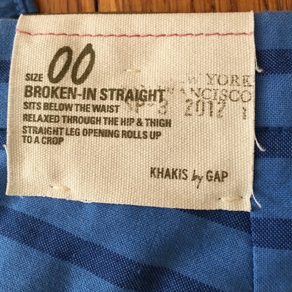 Blue Striped Gap Pants NWT - Picture 3 of 3